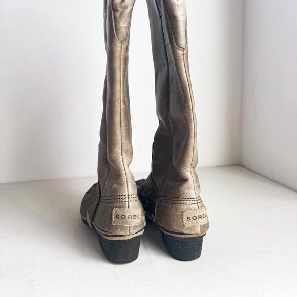 Sorel Leather Two Tone Knee High Winter Boots 36 - Picture 3 of 7